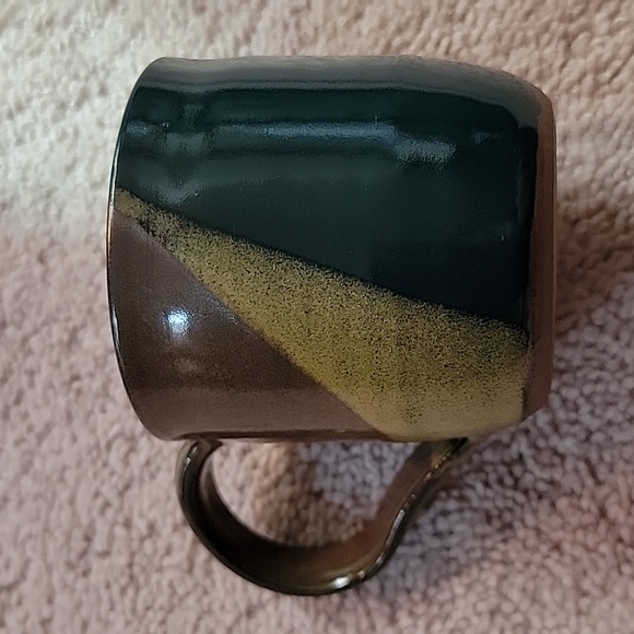 4 artisan thrown clay created coffee mugs - Picture 3 of 11